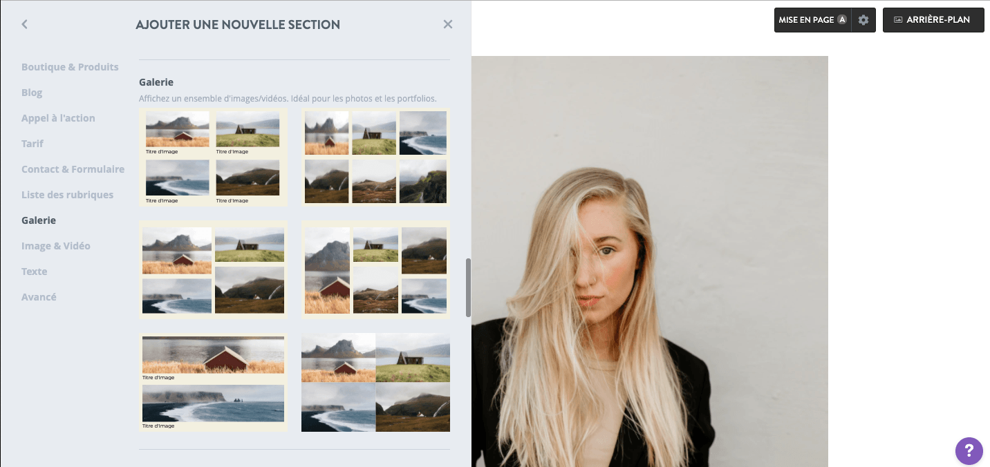 null gallerie d'images